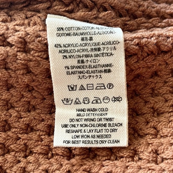 Free People Sweater Women’s XS Chunky Knit Cotton - Picture 4 of 6